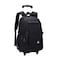 VIDOSCLA Black Kids Boys Rolling Backpack Teens Carryon Luggage with Wheels Trolly BookBag for School2 Wheels