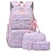Mfikaryi Kids Girls Backpack with Lunch Box Cute Girls Bookbag Backpack for School Backpack Lunch Box Combo