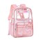 KIDNUO Clear Backpack for GirlsClear Bookbag Heavy Duty Transparent Backpacks for Stadium Events See Through Back Pack for Kindergarten Elementary Middle High School Pink