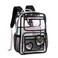 KIDNUO Clear Backpack for GirlsClear Bookbag Heavy Duty Transparent Backpacks for Stadium Events See Through Back Pack for Kindergarten Elementary Middle High School Black