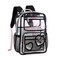 KIDNUO Clear Backpack for GirlsClear Bookbag Heavy Duty Transparent Backpacks for Stadium Events See Through Back Pack for Kindergarten Elementary Middle High School Black