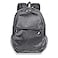 J World New York Mesh Backpack for Adults Transparent SeeThrough BookBag for School Beach Swim Gym Black