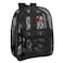 Summit Ridge Mesh Backpacks for Kids Adults School Beach and Travel Colorful Transparent Mesh Backpacks with Padded Straps