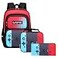 EINSZ Backpack For Boys Bookbag with Lunch Box Game Backpack for Kids Junior High School Primary School Boys Back packRedblueset