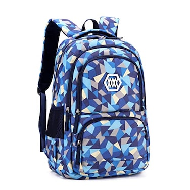 Bansusu Geometric Print Kids Backpack for Girls Boys School Bag Bookbags