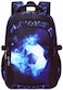RBYGPL Boys Backpack For Elementary Middle Kids School Bookbag Waterproof School Bags 18 Inch 1Phantom Blue
