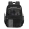 MOONBABY Mesh Backpack Heavy Duty See Through School Backpack Transparent Bookbag for Swimming Beach Sports Work Travel Black