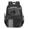 MOONBABY Mesh Backpack Heavy Duty See Through School Backpack Transparent Bookbag for Swimming Beach Sports Work Travel Black
