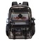 Sisipoet Clear Backpack for School PVC Clear Bookbag Heavy Duty Transparent Backpack for Stadium Events Multiple Pockets See Through Bag for Teens Students Women Men with Leather Pendant Semi Black