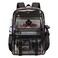 Sisipoet Clear Backpack for School PVC Clear Bookbag Heavy Duty Transparent Backpack for Stadium Events Multiple Pockets See Through Bag for Teens Students Women Men with Leather Pendant Semi Black