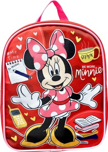 Ruz DisneyMarvel Kids Licensed 10 Mini Backpack Minnie MouseRed