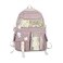Eagerrich Cute Backpack with Cute Pin Accessories Plush Pendant for School Bag Student Girl Backpack SuperCapacity Waterproof Travel Backpack Pink
