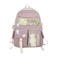 Eagerrich Cute Backpack with Cute Pin Accessories Plush Pendant for School Bag Student Girl Backpack SuperCapacity Waterproof Travel Backpack Pink
