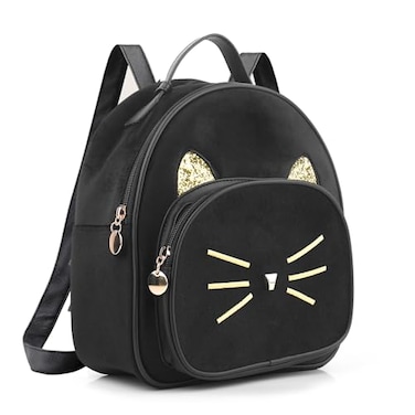 XMRSOY Cute Black Cat Mini Backpack for GirlsAdorable Cat Purse for Teens Women