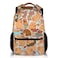 PAKKITOP Backpack for Girls Boys 16 Cute Backpack for School Brown Print Lightweight Bookbag for Students Gifts for Kids
