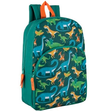 Trail maker 15 Inch Kids Backpacks for Boys Girls Preschool Kindergarten Elementary School Backpacks with Adjustable Padded Straps Prehistoric Pals