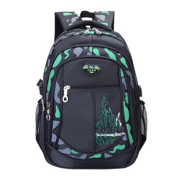 GRUOTEIS Camo School Backpack for Boys Camouflage Bookbags Boys Backpack for Elementary Middle Junior High School Kids ACamogreen