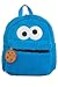 Sesame Street Toddler Cookie Monster Backpack Back to School Bookbag for Toddler Plush Zippered Bag