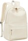 LOIDOU Backpack for Girls School Backpacks Bookbags for Elementary Middle School Women Laptop Backpacks Pure Beige L17
