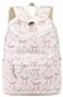 LOIDOU Backpack for Girls School Backpacks Bookbags for Elementary Middle School Women Laptop Backpacks Bow tie Beige L17