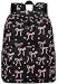 LOIDOU Backpack for Girls School Backpacks Bookbags for Elementary Middle School Women Laptop Backpacks Bow tie Black L17
