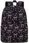 LOIDOU Backpack for Girls School Backpacks Bookbags for Elementary Middle School Women Laptop Backpacks Bow tie Black L17