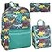 Trail maker Backpack with Lunch Box and Pencil Case for Girls and Boys 17 Inch Backpacks for Kids for School Dancing Dinosaurs