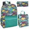Trail maker Backpack with Lunch Box and Pencil Case for Girls and Boys 17 Inch Backpacks for Kids for School Dancing Dinosaurs
