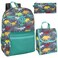 Trail maker Backpack with Lunch Box and Pencil Case for Girls and Boys 17 Inch Backpacks for Kids for School Dancing Dinosaurs