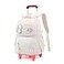 LANSHIYA Girls Rolling Backpack Elementary School Bag with Wheels Trolley Bags for Kids Roller Backpack for Girls Boys