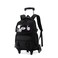 LANSHIYA Girls Rolling Backpack Elementary School Bag with Wheels Trolley Bags for Kids Roller Backpack for Girls Boys