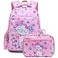 Octsky Backpack for Girls Kids School Backpacks with Lunch Box Preschool Kindergarten BookBag Set With Chest Strap Cat Pink