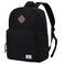 VX VONXURY Lightweight School Backpack for Men Women Classic Basic Kids Backpack Bookbag Black Backpack for College Travel Work