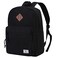 VX VONXURY Lightweight School Backpack for Men Women Classic Basic Kids Backpack Bookbag Black Backpack for College Travel Work