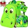 CCJPX 3PCS Toddler Backpack for Boys 12 Dinosaur Bookbag and Lunch Box Kindergarten Preschool Bag