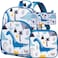 CCJPX 3PCS Toddler Backpack for Boys 125 Dinosaur Book Bag and Lunch Box Set