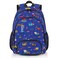 HUXINO Truck Themed Backpack for Boys 512 Construction Vehicle Pattern Bookbag Durable School Backpack with Multiple Pockets Water Resistant Daypack