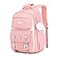 PIG PIG GIRL Girls Backpack Kids Backpack for Girls with Antitheft Back Pocket Lightweight School Bookpack Watrer Resistant Bookbag for Elementary Primary School Pink