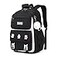 PIG PIG GIRL Girls Backpack Kids Backpack for Girls with Antitheft Back Pocket Lightweight School Back Pack Watrer Resistant Bookbag for Elementary Primary School Black