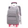 LANSHIYA Solid Color Girls Rolling Backpack with Wheels Schoolbag Elementary School Student Trolley Daypack Outdoor Travel bag