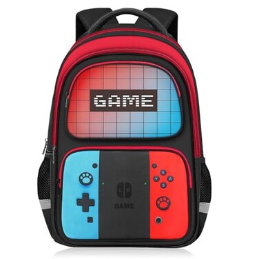 TILYTADLY School Backpack for Boys HFHTDC Gamer Boys Backpack for Kids Children Teens Elementary Middle School Students Bookbag Ages 61817 Video Game Bookbag Travel Back Pack
