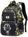 Bluboon Kids Backpack Boys Camo Bookbag Teens Elementary School Bag Daypack Travel Back Pack Middle school BoyYellow camo