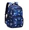 Bansusu Space Print Boys Backpacks for School Elementary Galaxy Backpacks for Boys Waterresistant School Bags Bookbags Skyblue