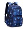 Bansusu Space Print Boys Backpacks for School Elementary Galaxy Backpacks for Boys Waterresistant School Bags Bookbags Skyblue
