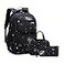 Bansusu 3Pcs Galaxy Kids Backpack Set for Boys with Insulated Lunch Bag Waterresistant Boys Backpacks for School Capacity Elementary Bookbags 3 PiecesGalaxyBlack