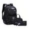 Bansusu 3Pcs Galaxy Kids Backpack Set for Boys with Insulated Lunch Bag Waterresistant Boys Backpacks for School Capacity Elementary Bookbags 3 PiecesGalaxyBlack