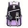 ZHANAO Girls Backpack Colorblocking Schoolbags for Girls Lightweight Bookbag MiddleSchool Elementary Backpack 20L