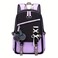 ZHANAO Girls Backpack Colorblocking Schoolbags for Girls Lightweight Bookbag MiddleSchool Elementary Backpack 20L