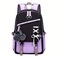 ZHANAO Girls Backpack Colorblocking Schoolbags for Girls Lightweight Bookbag MiddleSchool Elementary Backpack 20L