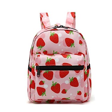 YiXiamo Cute mini tiny small pack bag backpack for grils children and adult strawberry